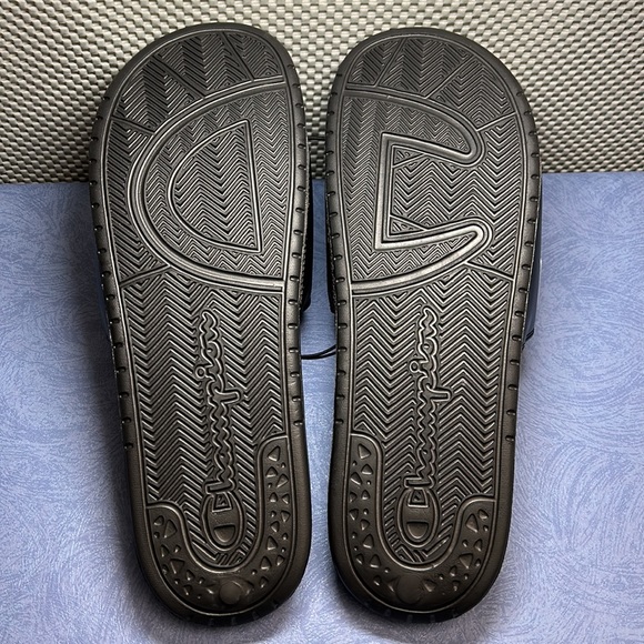 Champion Mens Super Slide Duo Slippers CPS10749M Black Size 12M J830-0222-PUTIAN - Picture 12 of 17